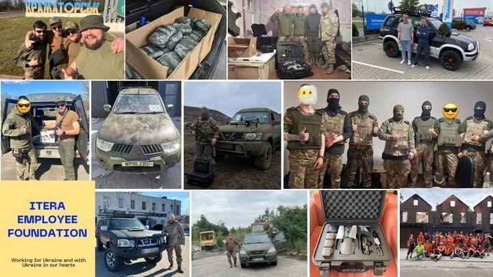 Фонд компанії активно працював в Україні та Норвегії, і з жовтня 2022 року по червень 2023 року Itera зібрала близько $100 тис. на підтримку української армії.
Зокрема, придбали та передали:
➕9 автомобілів для ЗСУ
➕19 радіостанцій Motorola
➕3 Starlinks
➕3 дрона
➕3 шоломи
➕75+ аптечок
➕2 станції Ecoflow