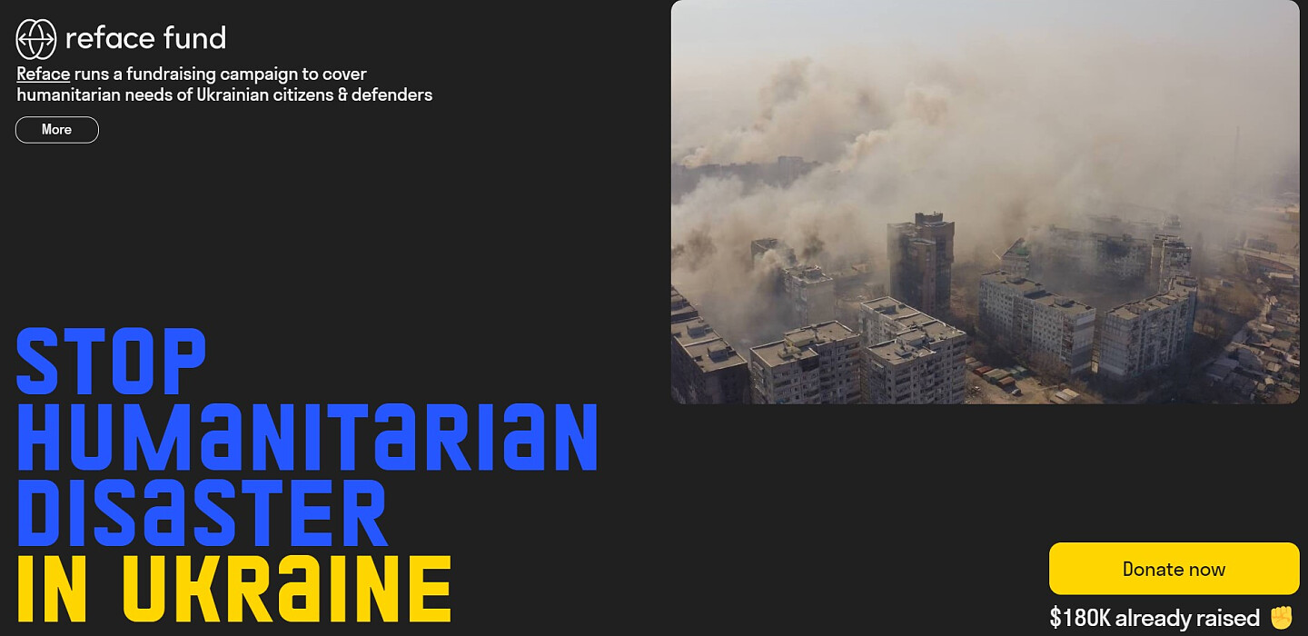 Компанія запустила свій фонд Reface Fund для збору коштів на гуманітарні потреби цивільних і військових. Спочатку працівники Reface задонатили 50 000$, потім ми підключили іноземних партнерів.