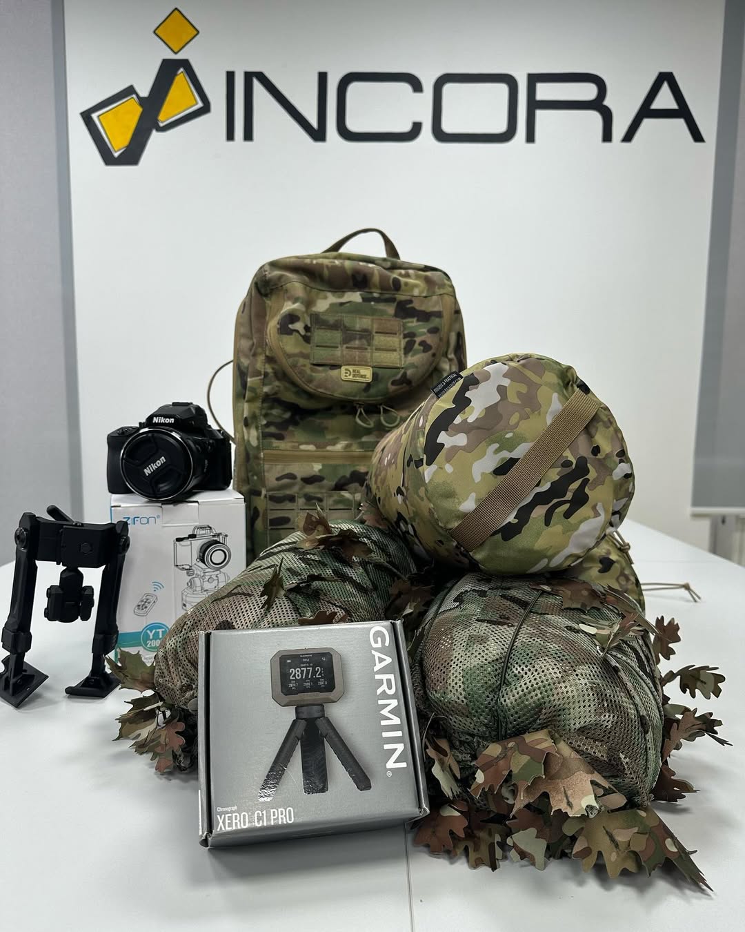 Incora for Ukraine почала співпрацю з підрозділом ГУР МО України.

Так, отримали запит від військової частини А0515 передали:

◾Хронограф Garmin Xero C1 Pro

◾Обертовий моторизований штатив

◾Сошки Molotgun М-029

◾Накидки Ghillie V1

◾ТермоТент антитепловізор

◾Рюкзак для дрону

◾Фотоапарт Nikon Coolpix P1000.


