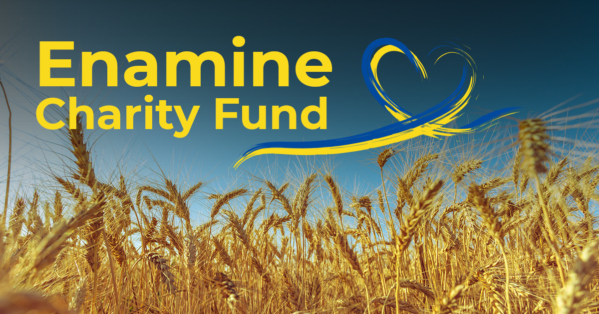 Всередині компанії Enamine створено фонд Enamine Charity Fund, який займається в тому числі допомогою постраждалим внаслідок збройних конфліктів, біженцям, тимчасово переміщеним особам, які перебувають у складних життєвих обставинах. Також фонд постачає гуманітарну допомогу та підтримує лікарні. 