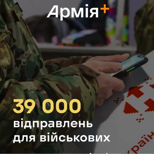 "Нова Пошта" доєдналася до ініціативи в застосунку Армія+, щоб військові могли безперешкодно отримувати та відправляти необхідні речі лише за 1 гривню. За перші три тижні на момент лютого 2025 року компанія встигла здійснити 39 000 відправлень в рамках акції. Програма діє у прифронтових областях. 