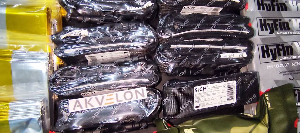 У лютому 2025 року Akvelon Ukraine вніс $3,214.05 на підтримку українських захисників.

​Придбали для Військово-медичного клінічного центру Західного регіону:

Контейнери для крові — 100 шт., $272,45

Відісік гель очний — 7 штук, $38,50

Гідравлічна рокла — 1 штука, $318,23

Підсумок під аптечку - 8 штук, $51,11

SICH-Tourniquet - кровоспинний джгут-турнікет “CІЧ” - 16 штук, $260,37

Бандаж 4 дюйми - 8 штук, $34,33

Оклюзійна пов’язка HyFin - 8 штук, $210,22

Ножиці тактичні - 8 штук, $16,39

Серветки гелеві антимікробні Опікун - 8 штук, $10,61

Термопокривало - 8 штук, $11,38

Пластир IGAR - 8 штук, $4,73

З усіх закуплених медикаментів зібрали 8 індивідуальних аптечок 

 
Для військової частини A2582 придбали: 

Голки Stimuplex A з ізоляцією для провідникової анестезії — 25 шт, $271,22

Канюля аспіраційна - 200 штук, $361,62

Аллохол таблетки - 50 штук, $235,09

Флікс спрей - 10 штук, $82,82

Нейроксон розчин - 11 штук, $303,56

Бі-престаріум 5 мг/10 - 1 штука, $6,89

Бі-престаріум 5 мг/5 - 1 штука, $6,07

Магне B6 - 15 штук, $190,38

Прозора плівка-пов’язка Tegaderm - 150 штук, $109,57

Пластир для фіксації катетера - 500 штук, $36,16


Придбали SICH-Tourniquet - кровоспинний джгут-турнікет “СІЧ” для сил спеціальних операцій Збройних сил України - 26 штук, $382,35
