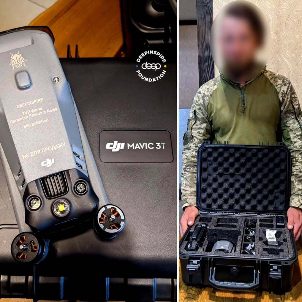 DeepInspire передали Mavic 3T 406-му батальйону.