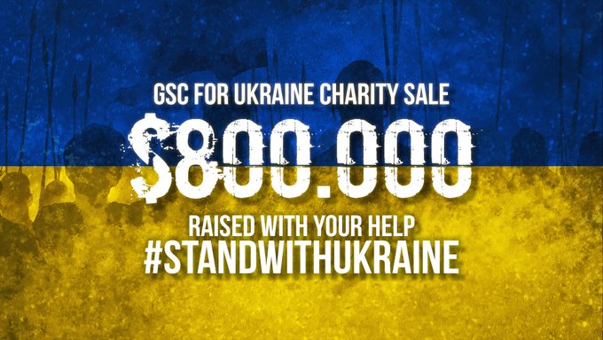 Розробник культової відеогри S.T.A.L.K.E.R., українська компанія GSC Game World під час благодійного розпродажу власних ігор вторгувала 800 тис. доларів на допомогу Збройним силам України. Кошти, зібрані на допомогу українській армії, перерахували фонду "Повернись живим".