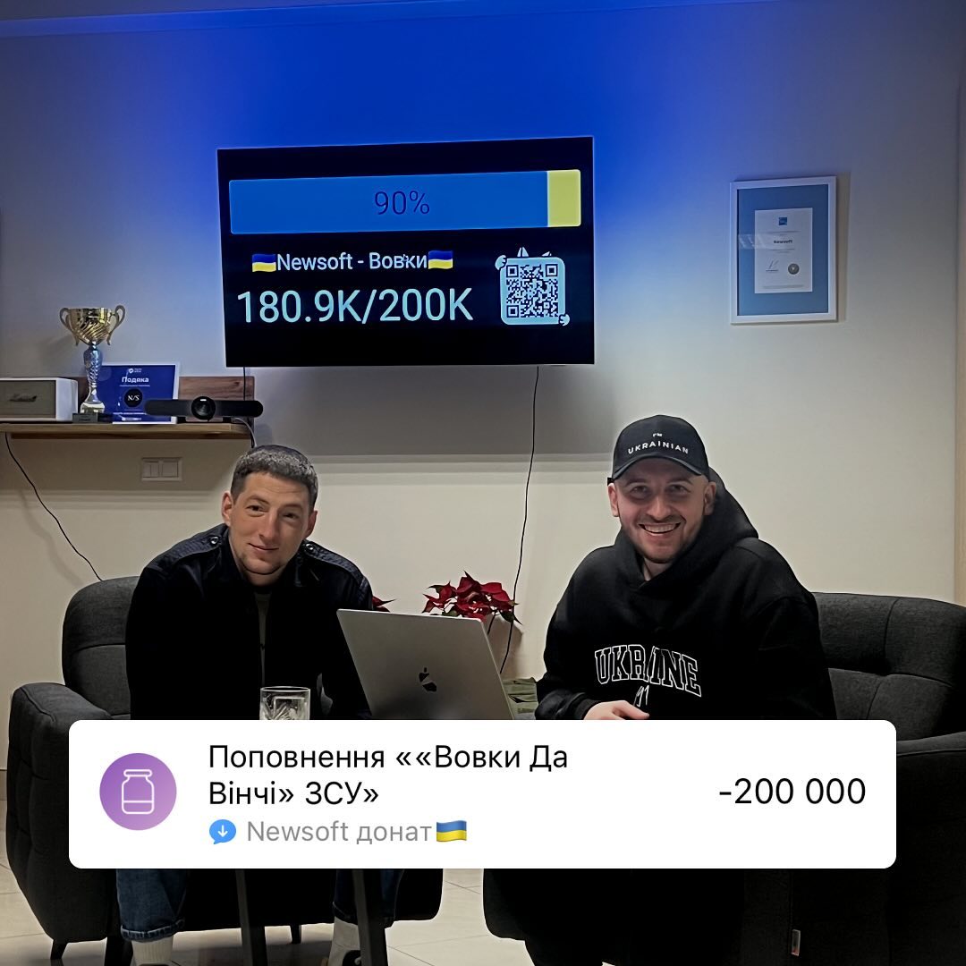 Компанія зібрала 200 тис. грн. для батальйону ЗСУ "Вовки Да Вінчі".