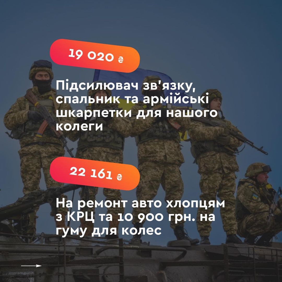Zagrava провела ініціативу "Вихідний на ЗСУ". До дня Захисників та Захисниць України кожен охочий зі співробітників мав змогу задонатити один день своєї ЗП на благодійну банку. Так вдалося зібрати трохи більше 200 тис. грн. Гроші були розподілені таким чином, щоб точково задовольнити найгарячіші потреби, з якими до компанії зверталися військові.
