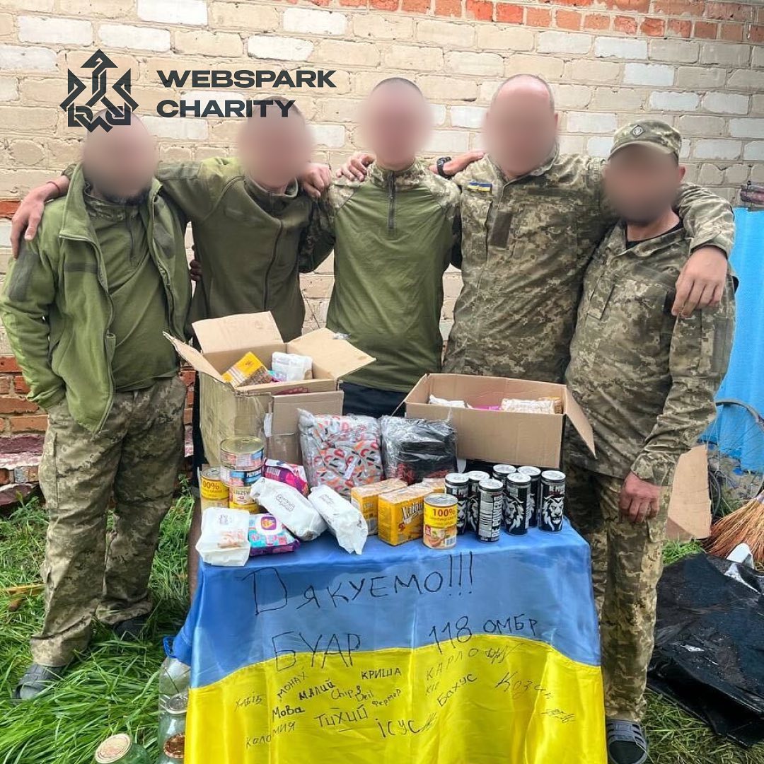 Компанія придбала на потреби ЗСУ:

- тактичні навушники (8 шт.).
- тактичні аптечки (2 шт.).
- турнікети (10 шт.).

Електроніка для розвідки:

- смартфони (2 шт.).
- ксерокси (3 шт.).
- комп'ютерні монітори (2 шт.).
- диски пам'яті (5 шт.).
- подовжувачі (20 шт.).
- крісло офісне (1 шт.).
- ламінатор (1 шт.).

Господарчі товари та побутова хімія:

- пральний порошок (10 уп.).
- вологі серветки (34 уп.).
- папір для друку (5 ящ.).

Продукти харчування:

- м'ясо (51 уп.).
- хлібці (34 уп.).
- енергетики (50 шт.).
- горішки (34 уп.).

Інші потреби:

- генератор (1 шт.).
- шкарпетки (70 пар).

