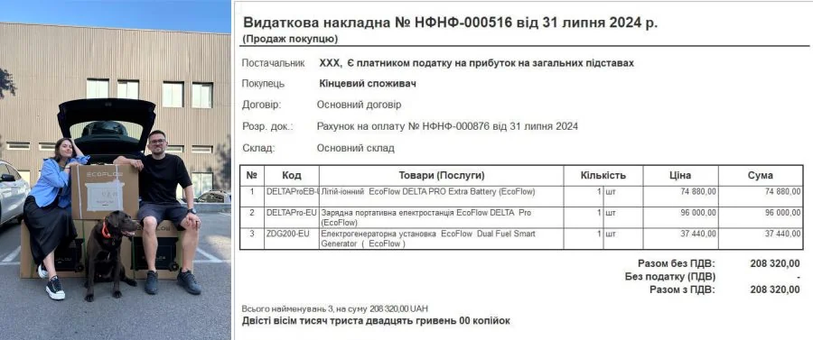 За липень-грудень 2024 року Roman.ua направили кошти на такі потреби:

- 5050$ на станцію Ecoflow, додаткову батарею й генератор на задачі по РЕБ / РЕР для Кракену (ГУР).

- 2800$ на 8 комплектів зимової й всесезонної грязевої гуми для Кракену (ГУР).

- 1х Starlink + 1 ethernet adapter.