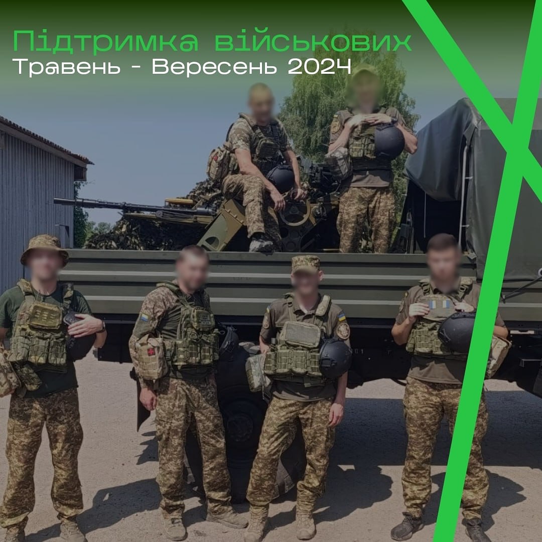 З травня по вересень 2024 року CodeIT реалізували:

— 1 система РЕБ 
— 5 старлінків для якісного зв`язку,
— 19 цивільних дронів для аеророзвідки,
— 1 новий проєкт для порятунку життів,
— 2 мобільні операційні,
— 80 тактичних аптечок ,
— на 1 мільйон гривень передано тактичної медицини та лікарських засобів
— 12 маскувальних сіток для авто,
 — та інше важливе спорядження. 


