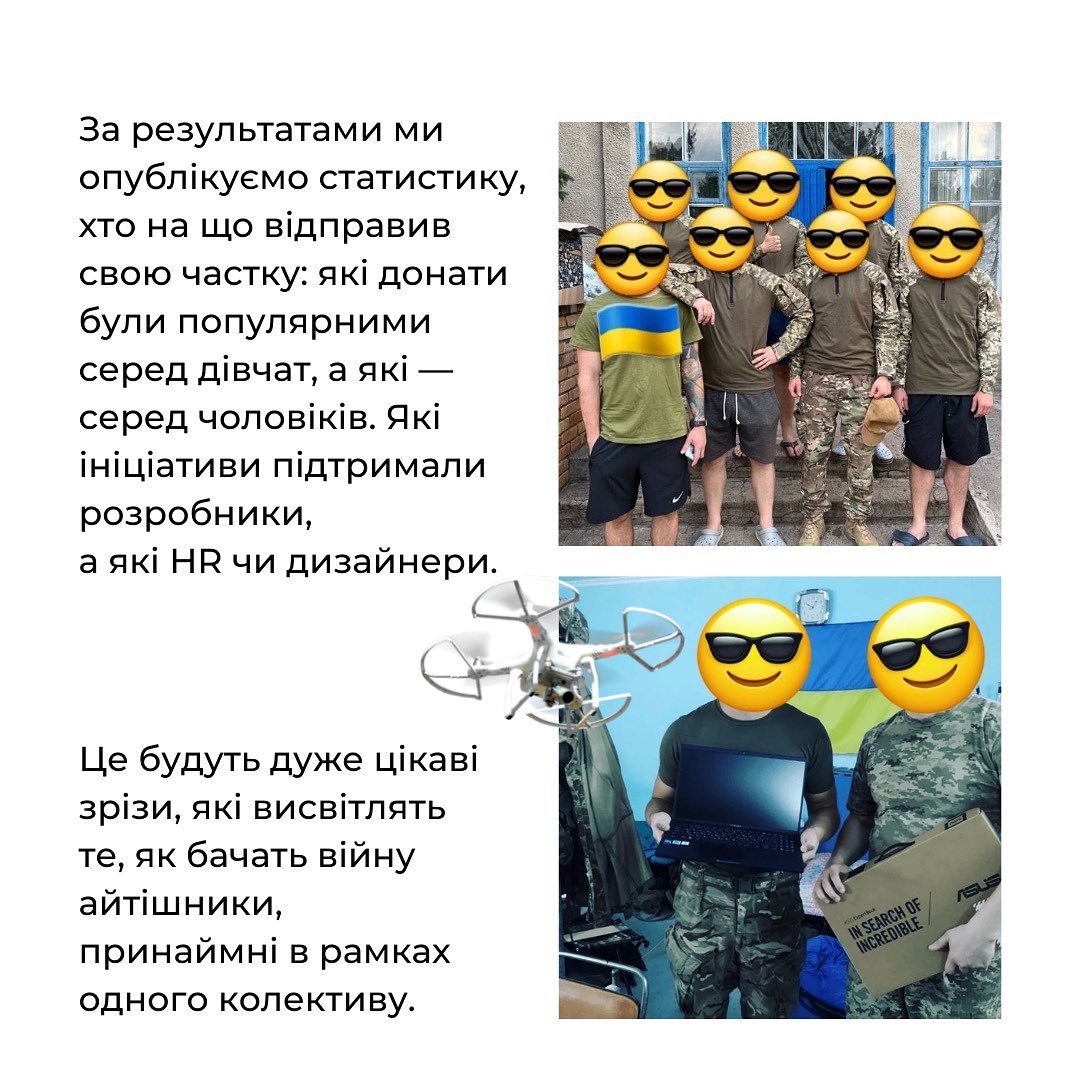 Компанія розробила акцію #redwerkforukraine, в межах якої розподілила донат в 1 млн грн. між різними фондами. Гроші були направлені на місцеві ініціативи в Запоріжжі Харкові та Миколаєві. Команда направила кошти притулку для тварин "Best Friends"; "Пекельній кухні", яка годує стареньких; "Пліч-о-пліч", які роздають питну воду та закуповують дрони; Motohelp Kyiv, які лікують військових та постраждалих цивільних. Були у списку фондів, куда задонатила компанія, і більш відомі - фонди Сергія Притули, Паляниці, Валерія Маркуса, Української волонтерської служби, "Госпітальєри".