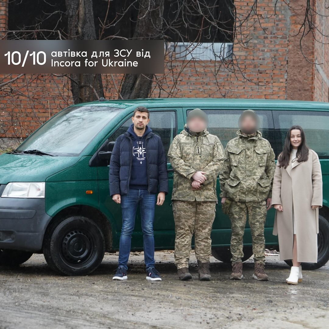 Incora for Ukraine передали десяту з десяти автівок до військової частини A1108 «Чорний ліс» 15-ї окремої бригади артилерійської розвідки.